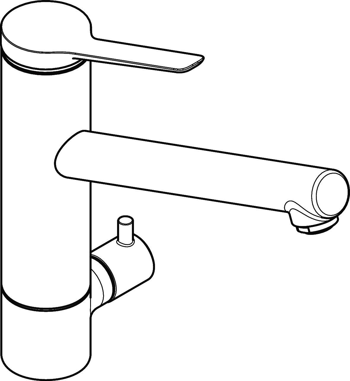 Hansgrohe Spültischmischer 200 Zesis M33 Geräteabsperrventil 1jet chrom