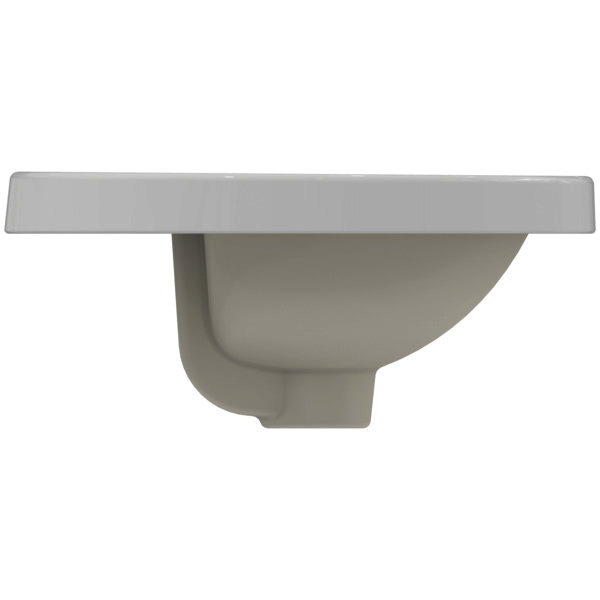 IS Einbauwaschtisch Connect, rund, 1Hl., m.Ül., 380x380x165mm, Weiß