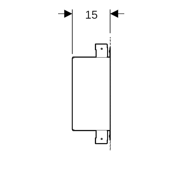 Geberit Duofix Element für für Nischenablagebox befliesbar