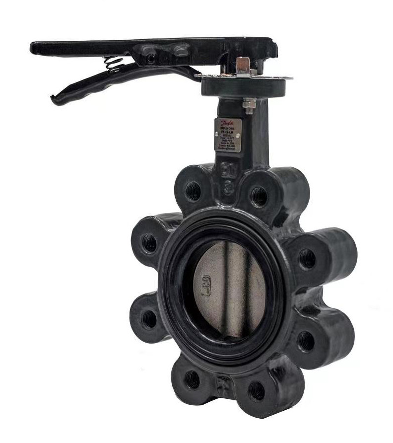 Danfoss VFH2-LH DN100 Hand-Absperrklappe Endflansch Handgriff kvs=569