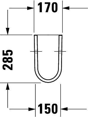 DU Halbsäule Starck 3 f.030065/60/55 u.030480/70/10 weiß