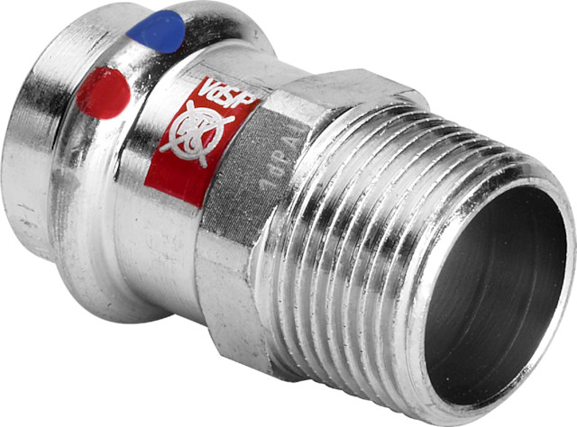 Viega Übergangsstück mit SC Prestabo 1111LF in LABS-frei in 22mm x R3/4 Viega Übergangsstück mit SC Prestabo 1111LF in LABS-frei in 22mm x R3/4