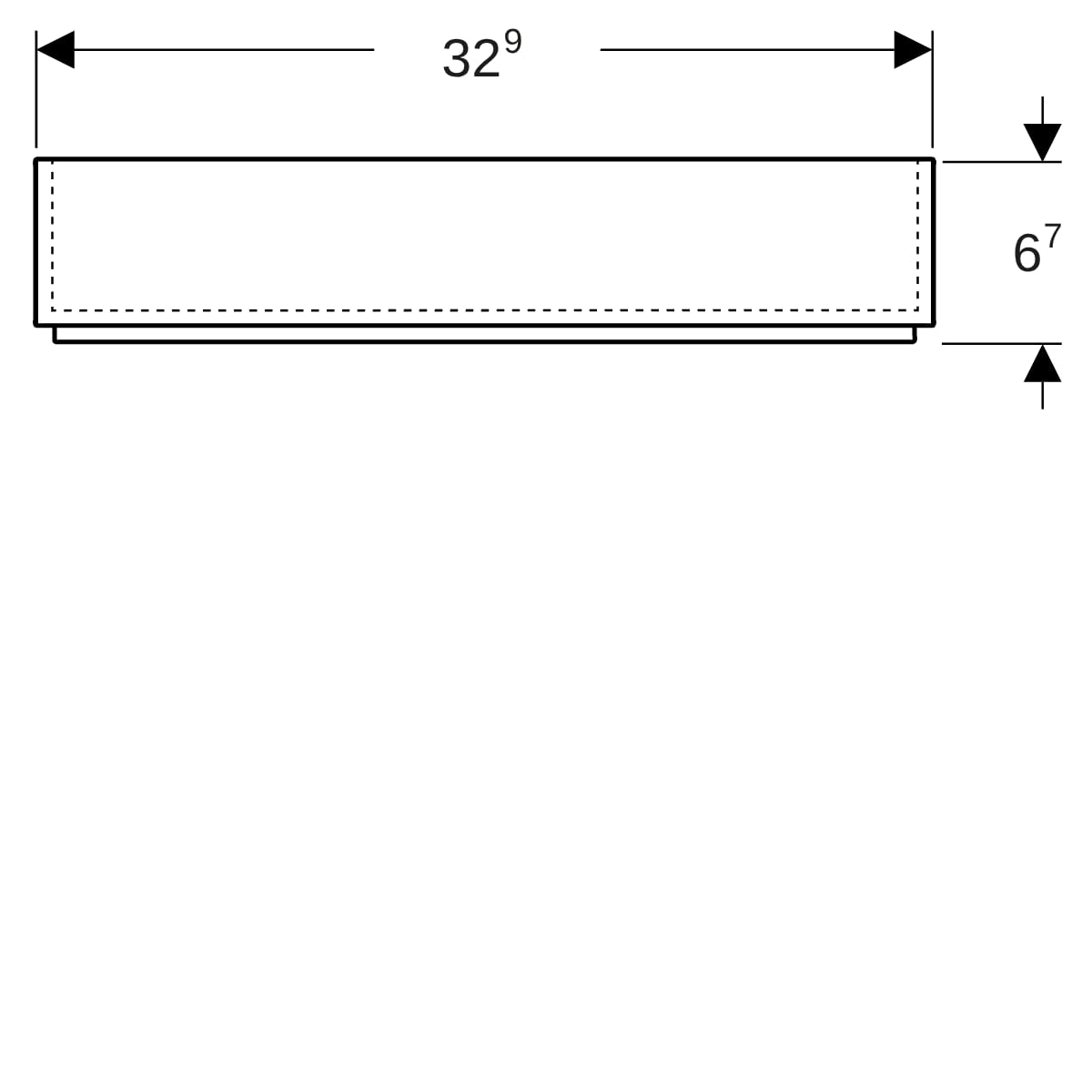 Geberit Oberer Schubladeneinsatz L32,9xB9,8xH7,6
