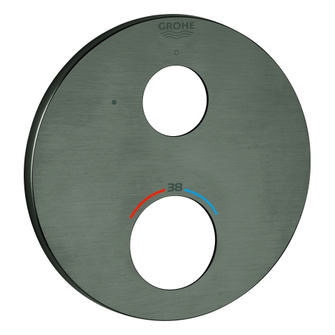 GROHE Rosette 49073 rund für THM-FMS hard graphite gebürstet