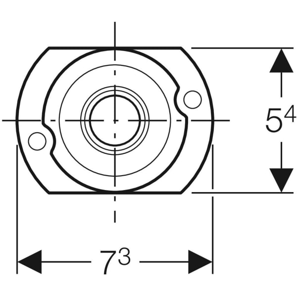 Geberit Nachrüstadapter für Zulauf Rp 1/2 Urinal