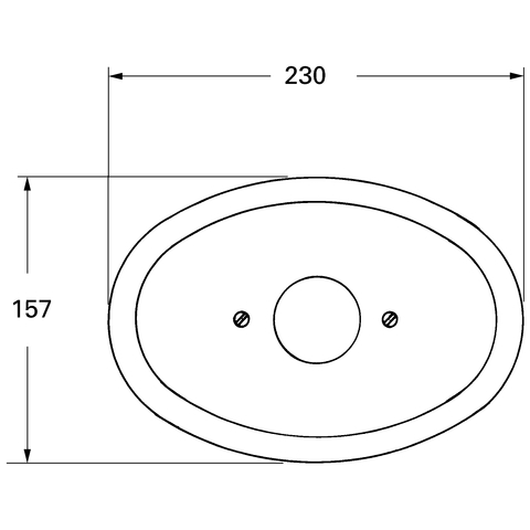GROHE Rosette 08365 L:230 B:157 für Grohmix chrom