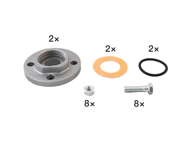 BIRAL Zubehör HLKKS Gewindeflansch Z25, 2"xDN32, 40mm (2x20)