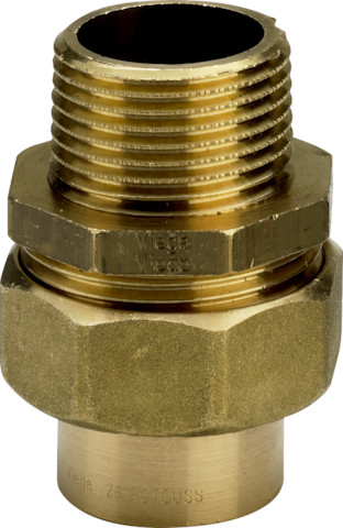 Viega Rohrverschraubung 94343G konischdichtend in 15mm x R1/2 Rotguss