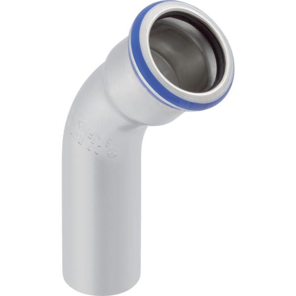 Geberit Mapress Edelstahl Bogen 45Gr d88,9 mit Einschubende (LABS-frei) Geberit Mapress Edelstahl Bogen 45Gr d88,9 mit Einschubende (LABS-frei)