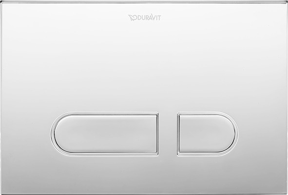DU DuraSys A1 Betät.-Pl.mech. f. WC Dual Flush,Aufgesetzt/Fächenb.,Chrom HG