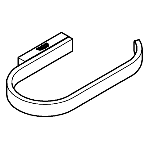 GROHE WC-Papierhalter Selection 41220 ohne Deckel phantom black