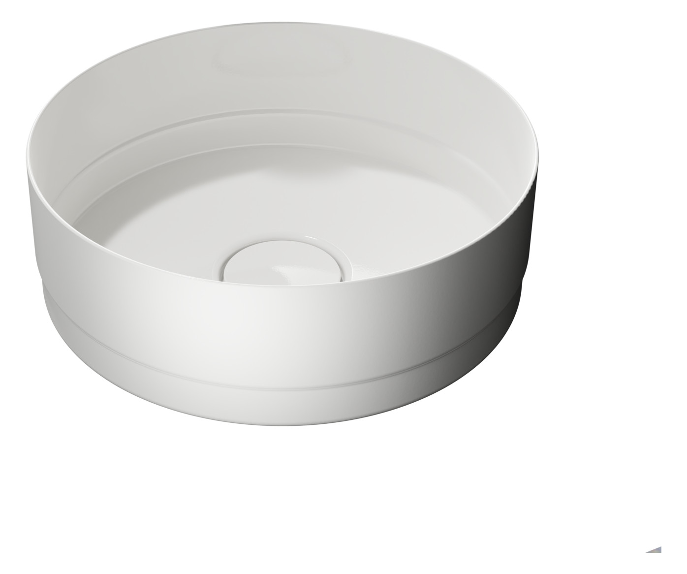 KA WB NUEVA WASCHTISCH-SCHALE Mod.3194,d :320mm,alpinweiß,Perl-Effekt,oÜL