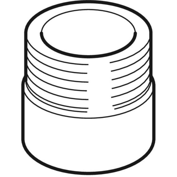 Geberit PE Übergang mit Aussengewinde d50 R1 1/2