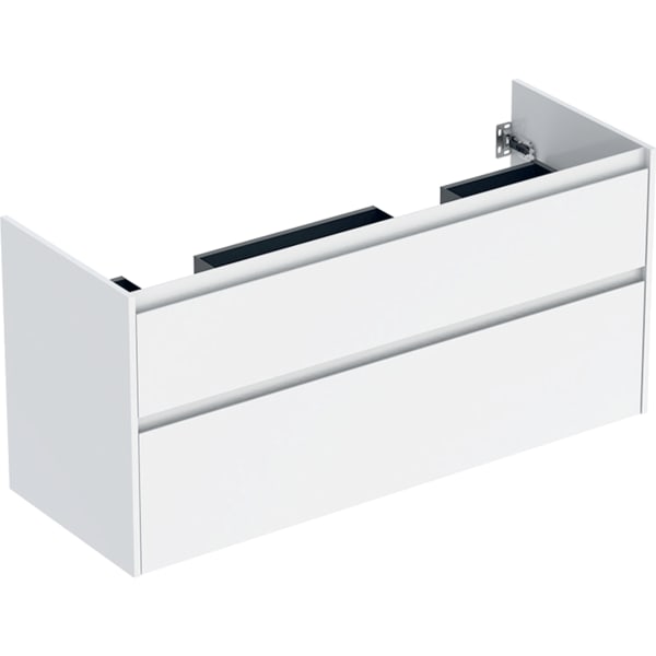 Geberit Unterschrank für DMWT, 2 Schubladen B:130cm, weiß glanz
