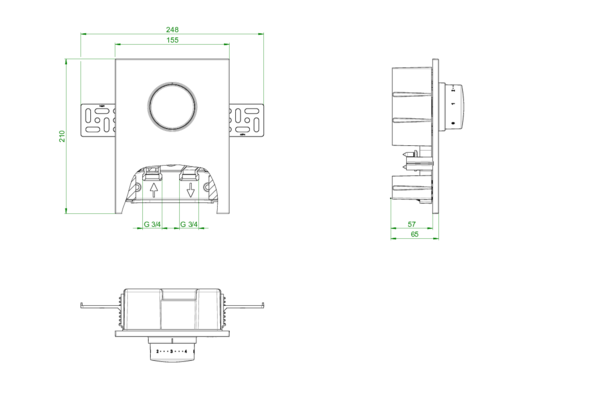 OVENTROP-Unibox T Thermostat, weiß