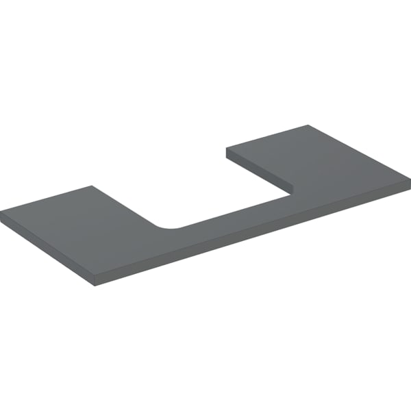 Geberit ONE WT-Platte, Ausschnitt mi. für AWT 105x3x47cm, lava matt