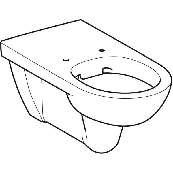 Geberit Renova Comfort Wand-WC Tiefspüler Rimfree, Ausld. 70cm, weiß, KeraTect