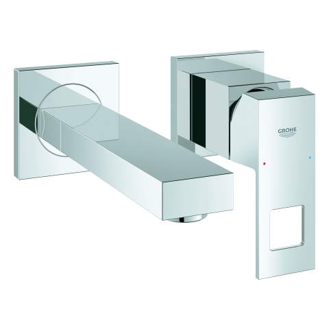 GROHE 2-Loch-WT-Wandbatt. Eurocube 19895 FMS Ausladung 171mm chrom