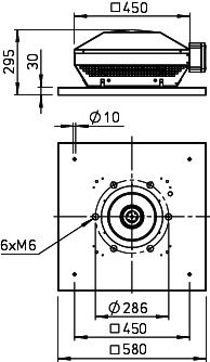 Helios RDW EC 250 Horizontal-Dachventilator, 1-PH,EC-Motor