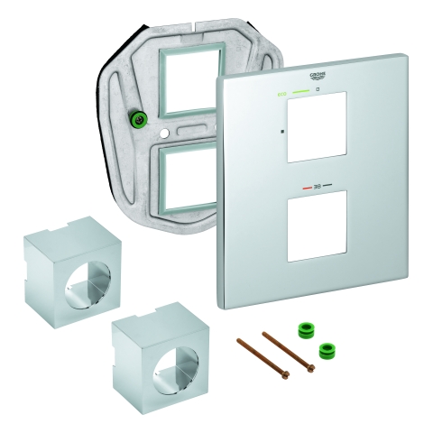 GROHE Rosette 47963 für Fertigmontageset THM-Brause chrom