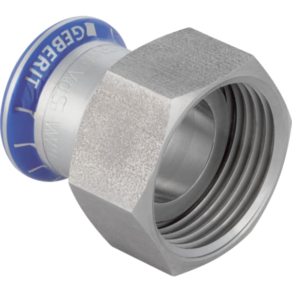 Geberit Mapress Edelstahl Übergang mit ÜM aus ESt (LABS-frei) d15-G3/4
