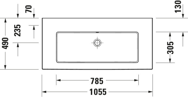 Duravit WT/MWT White Tulip, 1050mm, weiß m.ÜL,o.HL,u.glasiert,Rückw.geschl.