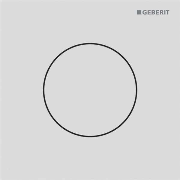 Geberit Typ 40 BetPl., rund, f. UR-Strg. pneum. Sp., weiß matt, Etc