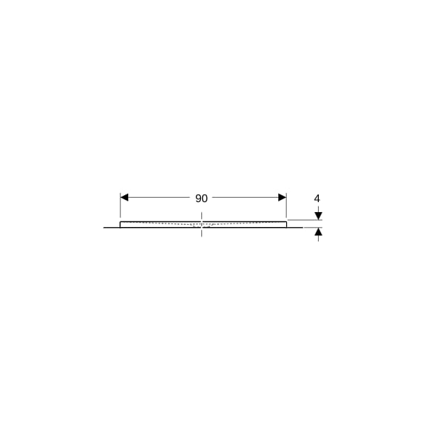 Geberit Olona Duschwanne 180 x 90 cm rechteckig, mit Dichtvlies, weiß matt