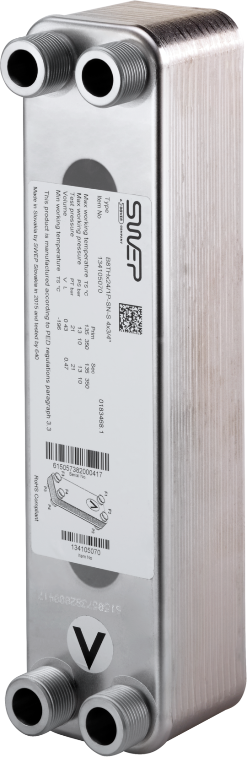OVENTROP-Wärmeübertrager für Regudis W-HTU/W-HTF, LB 3, nickel
