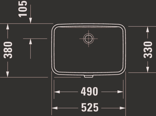 Duravit No.1 Einbau-WT 490mm, Einbau v.unten,m.ÜL, o.HL,geschl.,Weiß