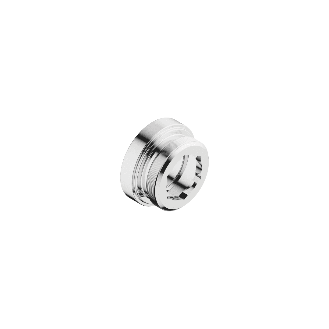 DO Rastbuchsenaufnahme ERSATZTEILE 091212043 D 19,5 x 9,5 mm Chrom
