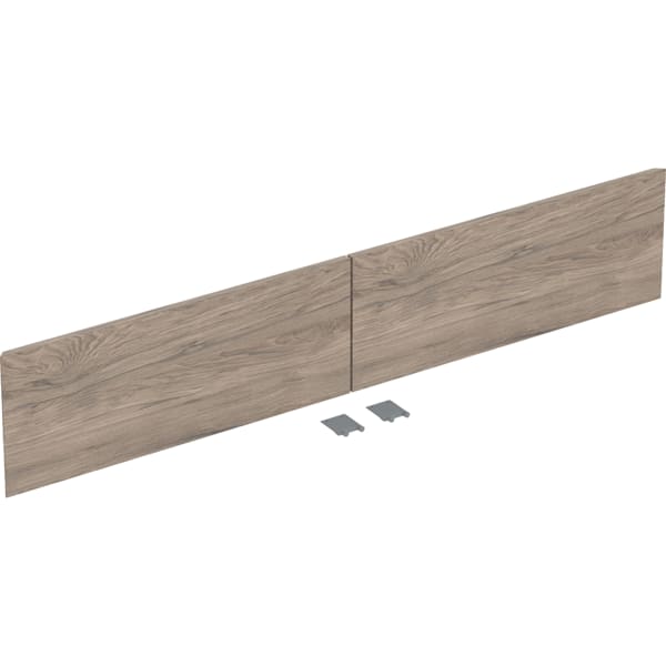Geberit Set Schubl.-Frt für ONE US, 2 Schubl. für WT B:135cm, Nussbaum hickory