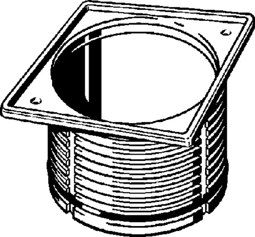 Viega Aufsatzrahmen Advantix 4949.3 in 150x150 Chromnickelstahl