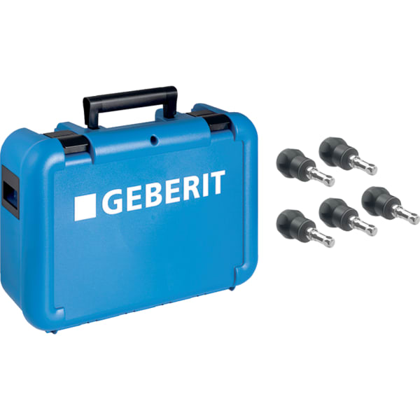 Geberit Koffer für FlowFit Uni. Übergangset auf Fremd. m. Kalibrierung