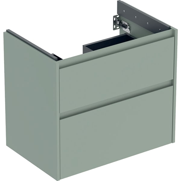 Geberit Renova Plan US f. WT, m. 2 Schubladen 69,3x60,6x44,6cm, salbeigrün/l. seidenm.