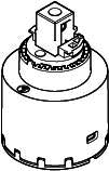 DO Kartusche schwarz ERSATZTEILE 90150504500 D 35 x 52 mm