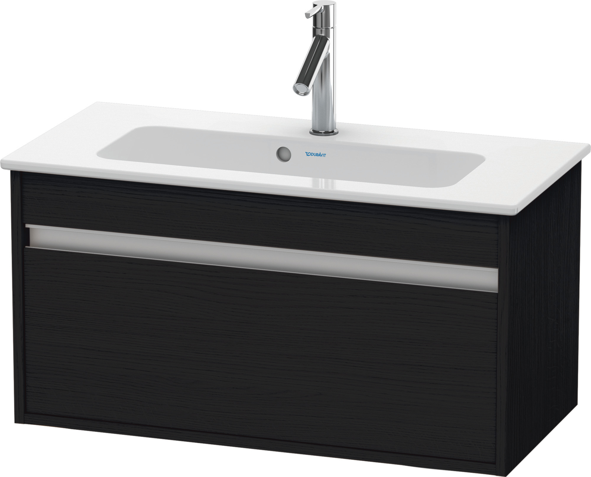 Duravit WTU Ketho Compact 410x800x385mm 1 Auszug, Eiche Schwarz