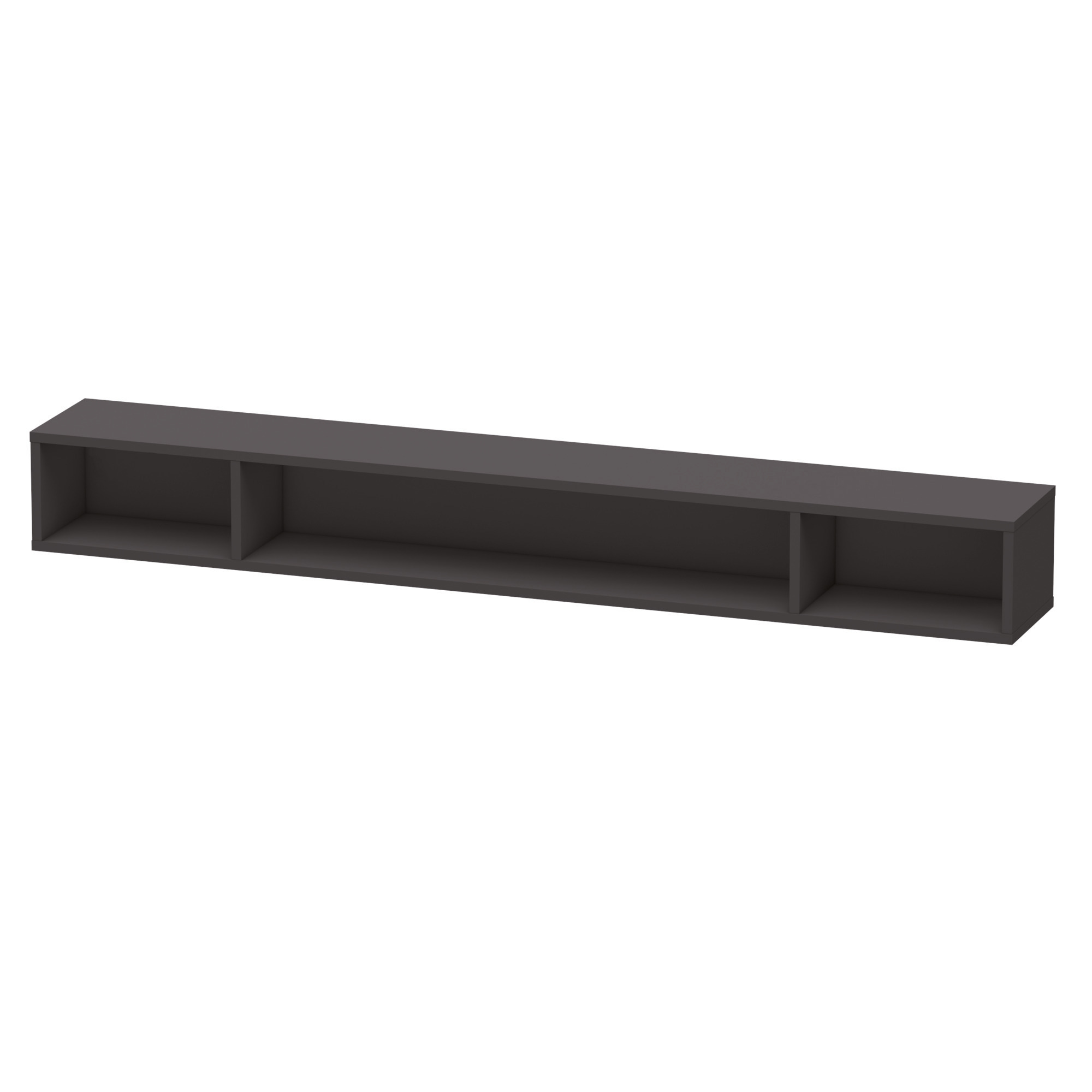 Duravit Regalelement L-Cube 140x1000x120mm hori., 3 Fächer, graphit supermatt
