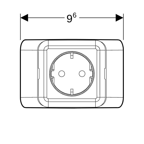Geberit Steckd.-Element f. Geberit ONE SPS