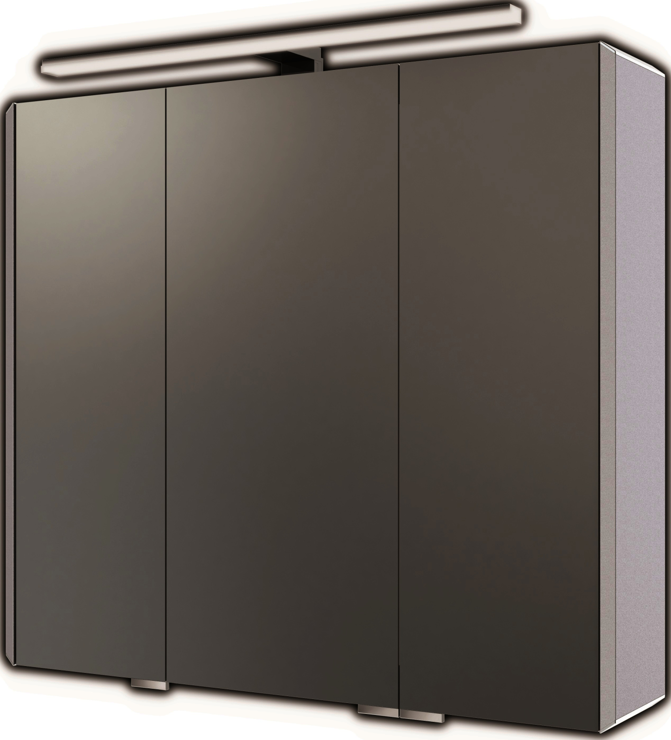 AS ALU-BASIC LED-Spiegelschrank Breite 80 x Höhe 70 cm mit Stableuchte AS ALU-BASIC LED-Spiegelschrank Breite 80 x Höhe 70 cm mit Stableuchte