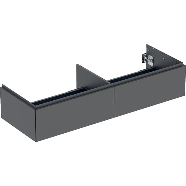 Geberit ONE Unterschrank für WT/-Platte 2 Schubl., 133,2x26,6x47cm, lava matt