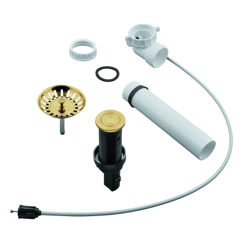 GROHE Zugstangen-Ablaufgarnitur 40986 Push-Exzenter f. Spülen cool sunrise geb GROHE Zugstangen-Ablaufgarnitur 40986 Push-Exzenter f. Spülen cool sunrise geb