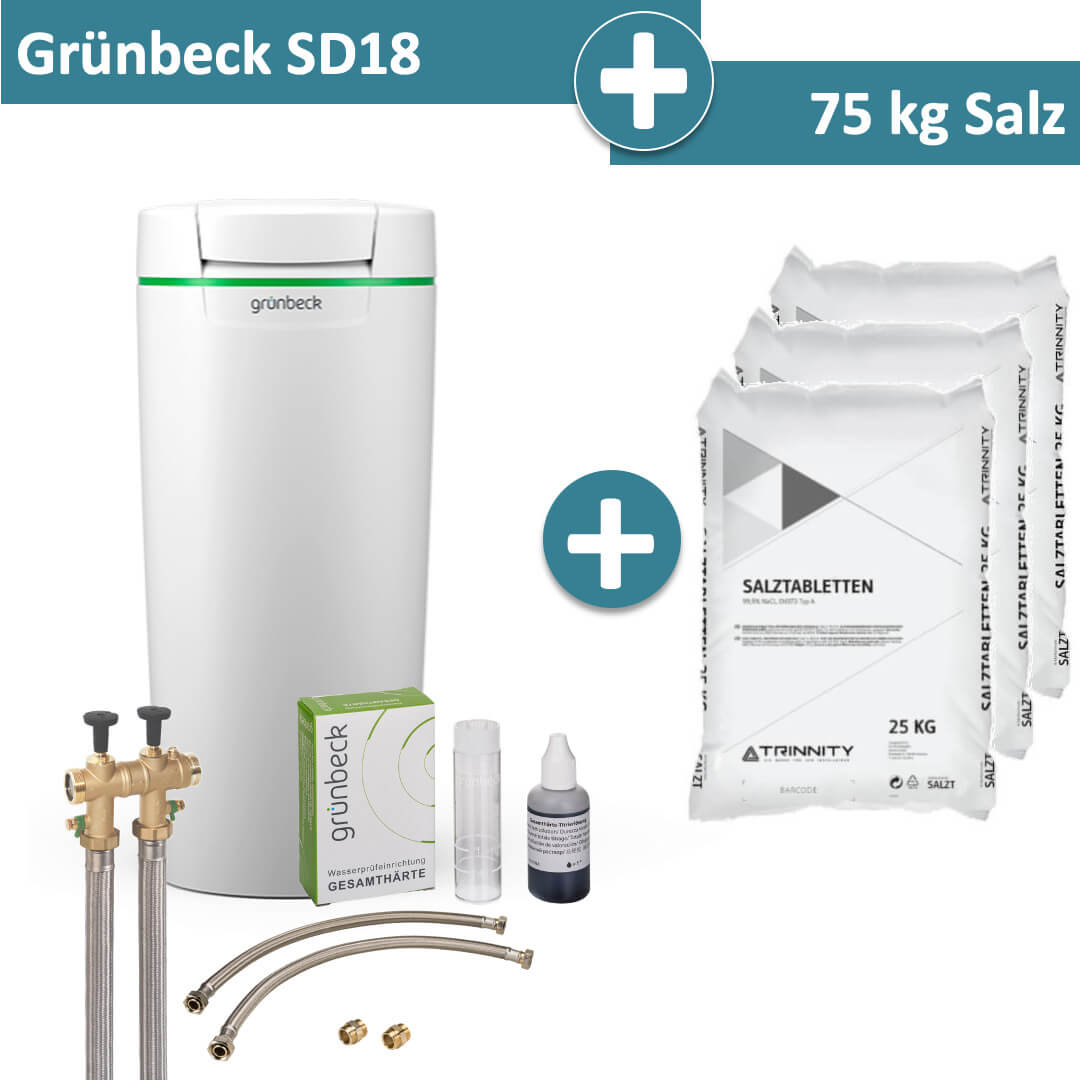 Grünbeck Enthärtungsanlage  softliQ:SD18 mit 75 kg Salz