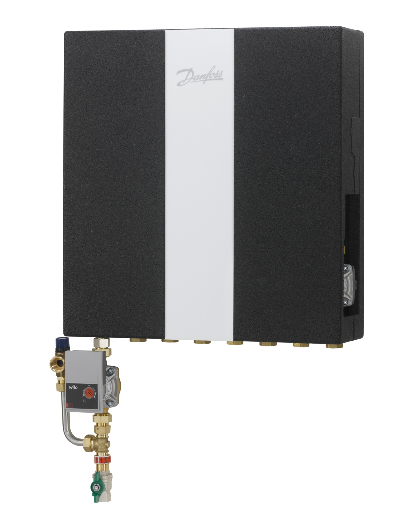 Danfoss Wohnungsstation Evoflat MSS 2 NT-Heizung, 45kW, Dämmhaube, HTC, Zirku Danfoss Wohnungsstation Evoflat MSS 2 NT-Heizung, 45kW, Dämmhaube, HTC, Zirku