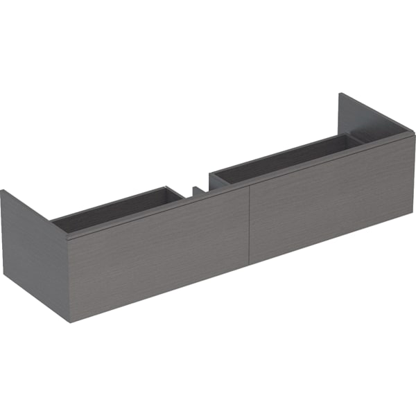 Geberit Xeno2 Unterschrank f. WT aus VARICOR m. 2 Hl., 159,5x35x47,3cm, sculturagrau