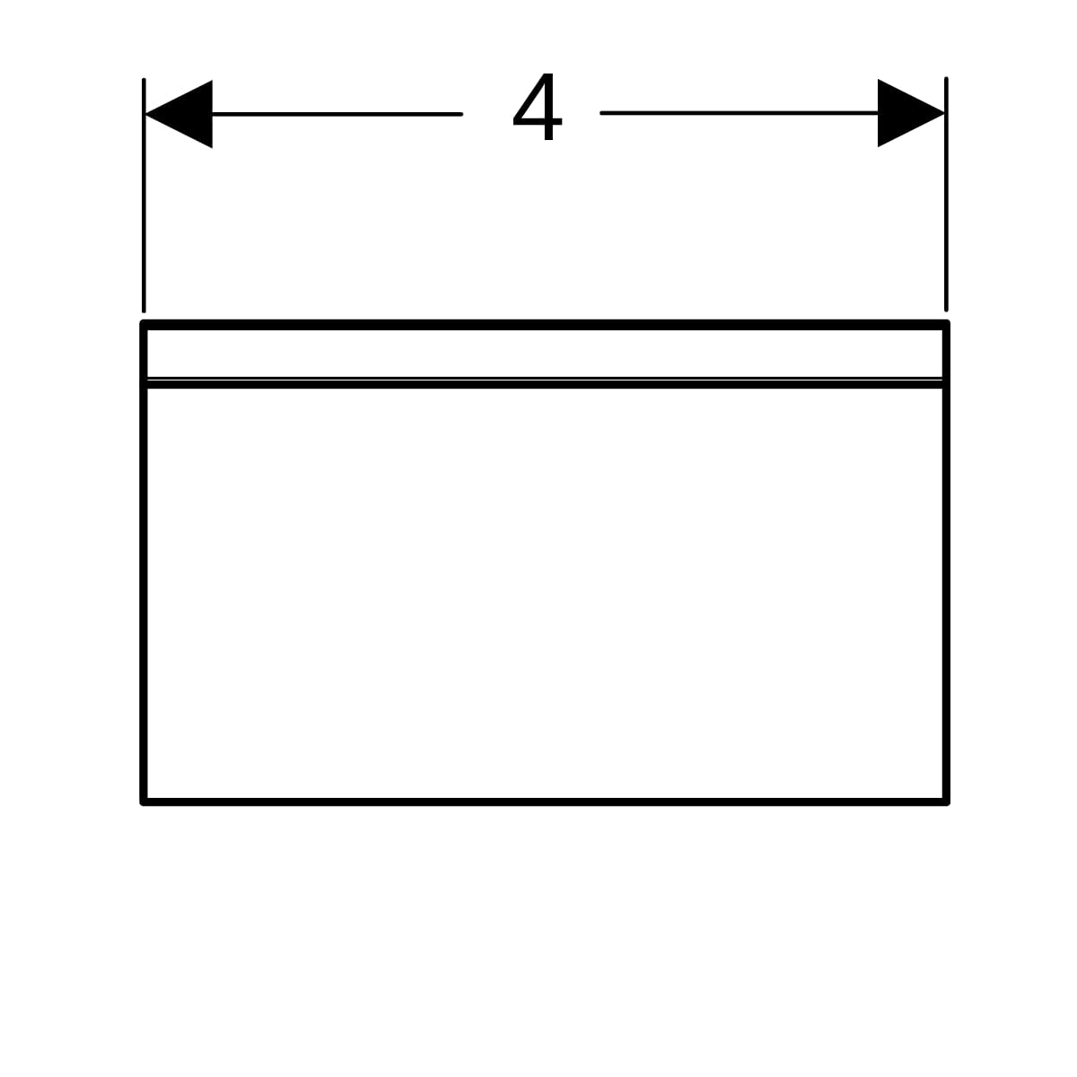 Geberit Griff für Option Basic Spiegelschrank