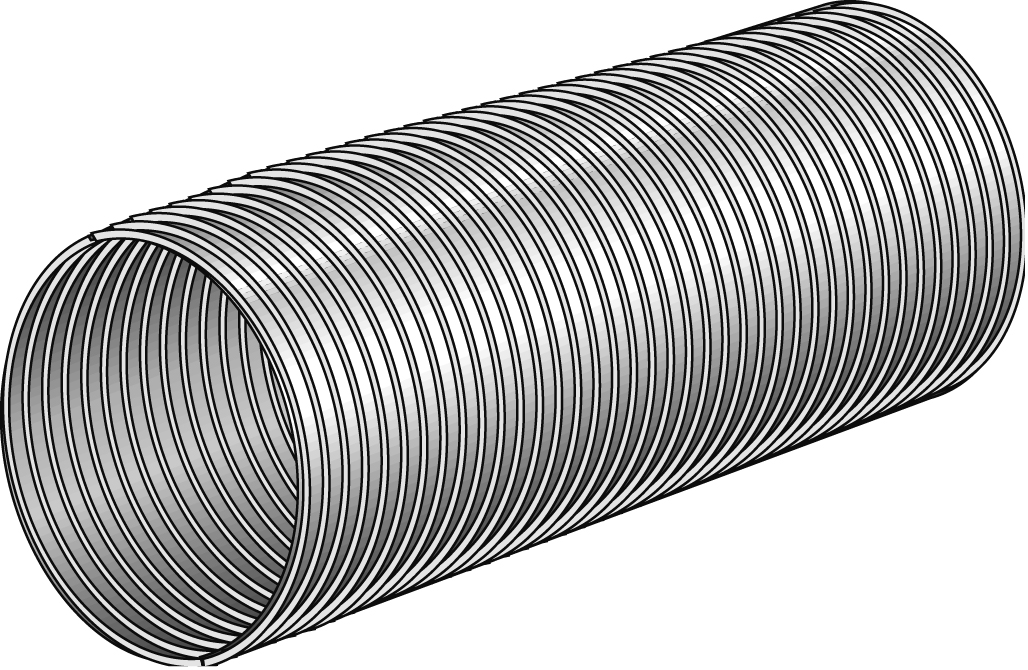 Helios AFR 100/1000 Alu-Flexrohr DN 100, 25 - 100 cm