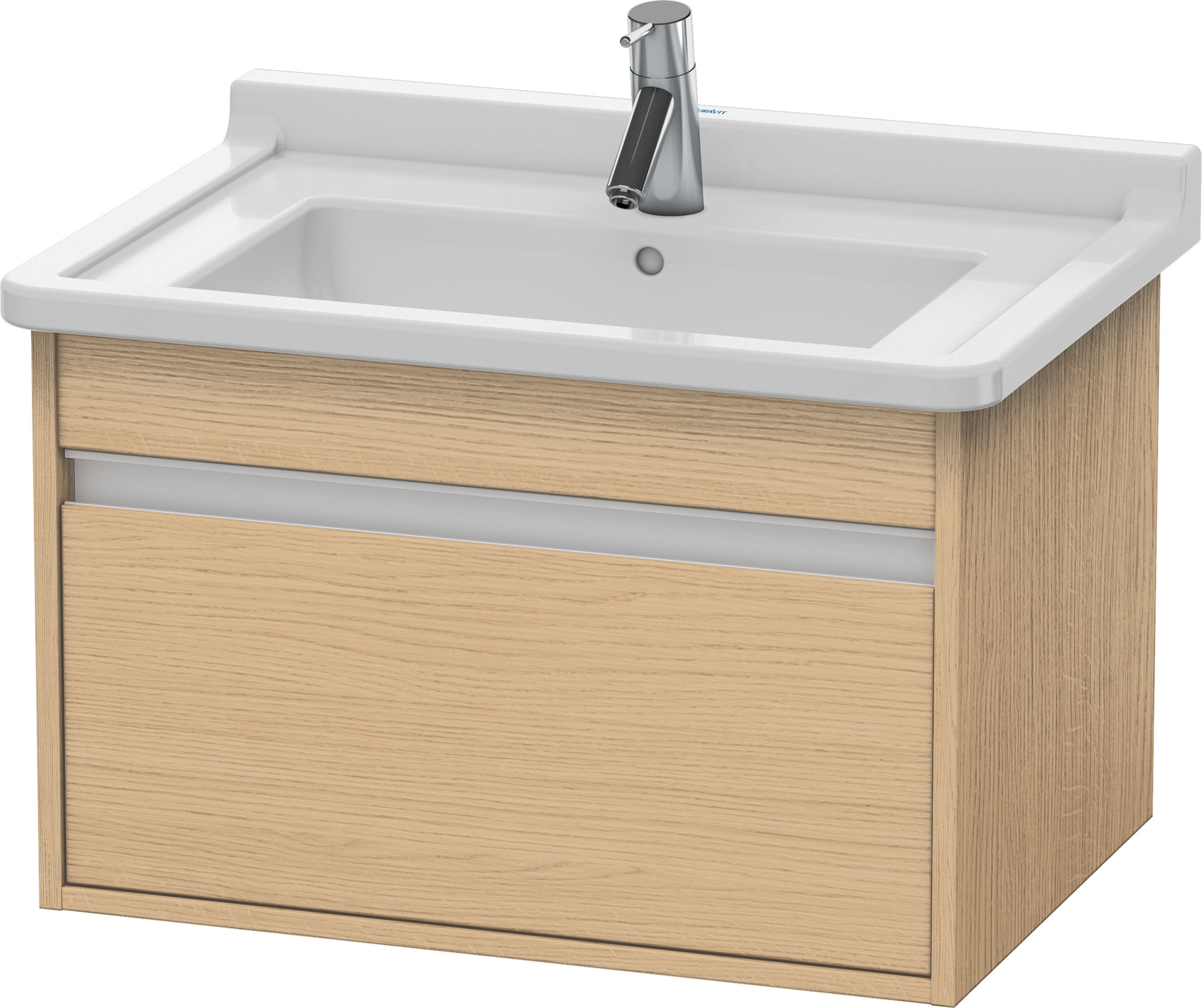 Duravit WTU wandhängend Ketho 455x650x410mm 1 Auszug, für 030470, Eiche Natur
