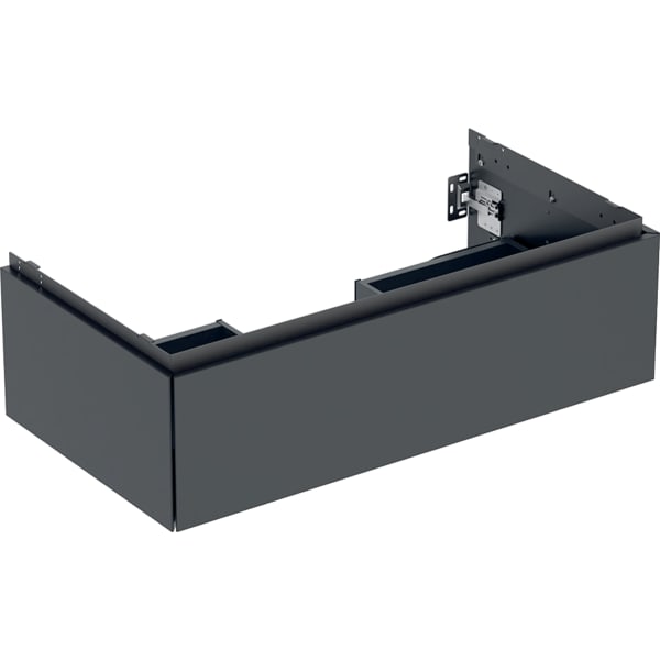 Geberit ONE Unterschrank für WT/-Platte 1 Schubl., 88,8x26,6x47cm, schwarz matt