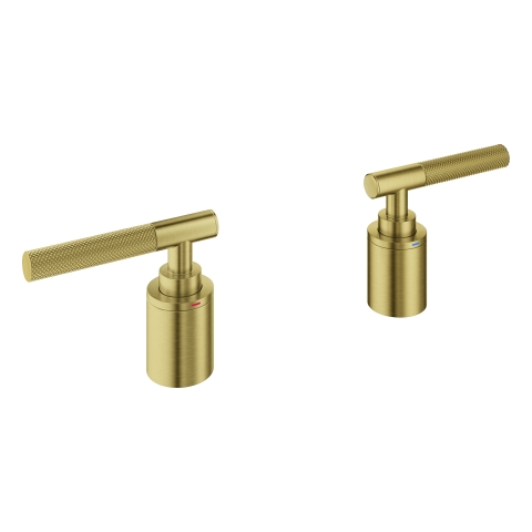 GROHE Hebelgriffe Atrio Private C. 48651 Rändelstruktur cool sunrise gebürstet